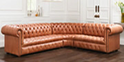 sofa chesterfield de canto em couro legitimo sofa chesterfield de canto