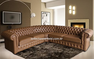 sofá chesterfield de canto 5 lugares cor bege escuro sofa chesterfield de canto bege