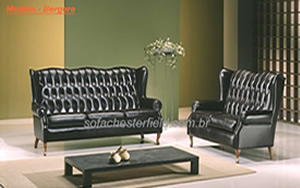 sofa berger chesterfield classico 3 lugares sofa classico berger