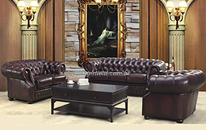 sofa chesterfield classico vermelho couro sofá classico vermelho